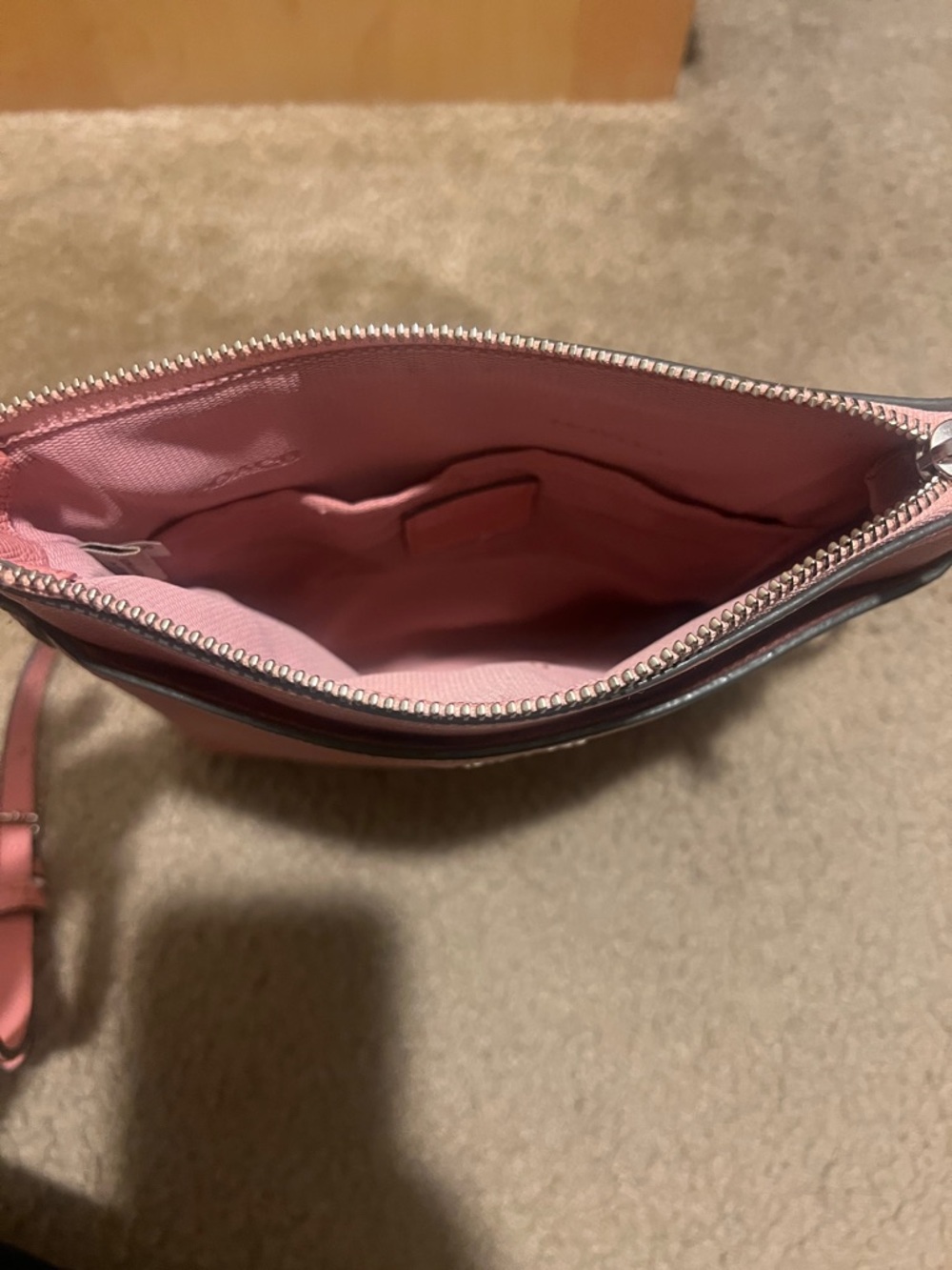 Coach Pink Crossbody Bag - Pebbled Leather - Picture 4 of 4